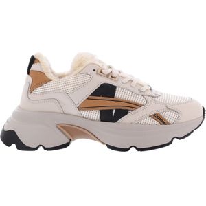 Nubikk, Schoenen, Dames, Veelkleurig, 36 EU, Beige Bont Sneaker Ross Nomad