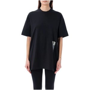 Y-3, Tops, Dames, Zwart, XL, T-Shirts