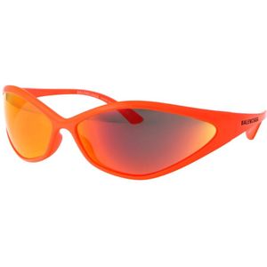 Balenciaga, Accessoires, unisex, Oranje, ONE Size, Stijlvolle zonnebril met BB0285S-model