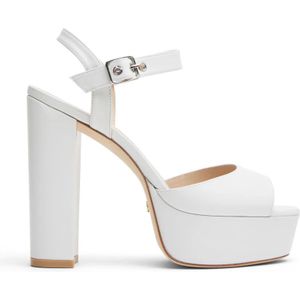 Stuart Weitzman, Ryder 95 Platform Sandal Wit, Dames, Maat:36 1/2 EU