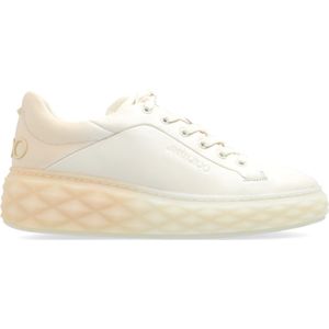 Jimmy Choo, Schoenen, Dames, Beige, 40 EU, Pailletten, ‘Diamond’ Sneakers