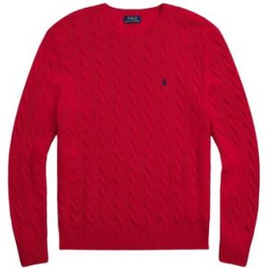 Polo Ralph Lauren, Truien, Heren, Rood, L, Wol, Donkergroene Ronde Hals Wol Kasjmier Trui