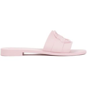 Moncler, Schoenen, Dames, Roze, 40 EU, Rubber Slide Sandalen