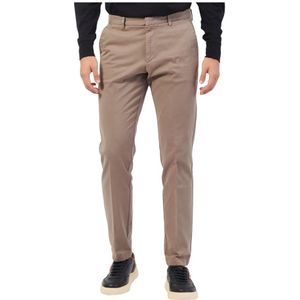 Boss, Broeken, Heren, Beige, S, Katoen, Beige Chino Broek Slim Fit