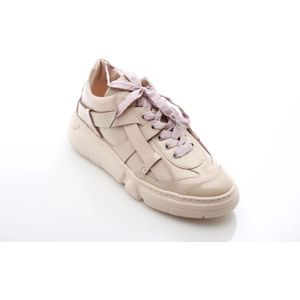 Attilio Giusti, Schoenen, Dames, Beige, 37 EU, Leer, Beige Leren Sneaker Ruth