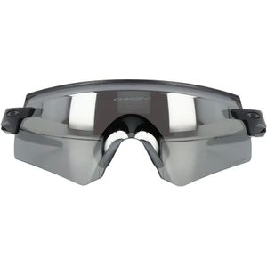 Oakley, Sportieve Zonnebril met Brede Pasvorm Zwart, unisex, Maat:ONE Size