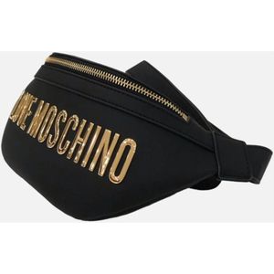 Love Moschino, Tassen, Dames, Zwart, ONE Size, Logo Heuptas Zwart