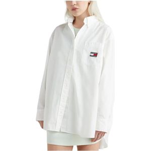 Tommy Hilfiger, Super Oversized Tjw Shirt Wit, Dames, Maat:M