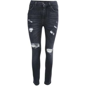 Dolce & Gabbana Pre-owned, Pre-owned Denim jeans Grijs, Dames, Maat:S