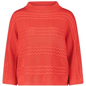 Betty Barclay, Truien, Dames, Rood, L, Leer, Round-neck Truien