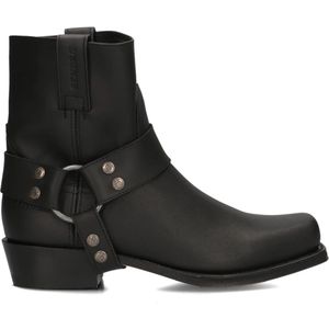 Sendra, Schoenen, Dames, Zwart, 41 EU, Zwarte Leren Cowboy Enkellaarzen