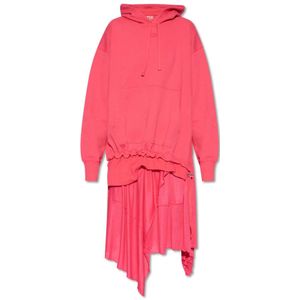 Diesel, Kleedjes, Dames, Roze, M, Katoen, Roze jurk `D-Roller-Nw`
