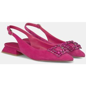 Alma EN Pena, Schoenen, Dames, Roze, 41 EU, Leer, Platte Schoen Broche