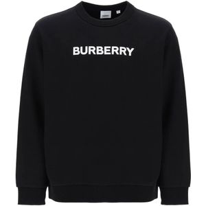 Burberry, Sweatshirts & Hoodies, Heren, Zwart, S, Katoen, Sweatshirts