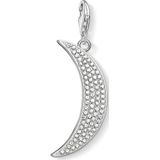 Thomas Sabo, Maanbedelhanger met Witte Zirkonia Grijs, Dames, Maat:ONE Size