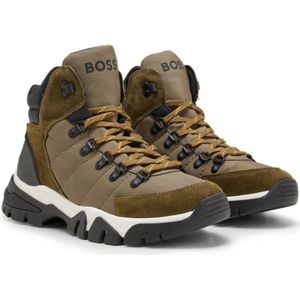 Hugo Boss, Schoenen, Heren, Groen, 44 EU, Nylon, Boots