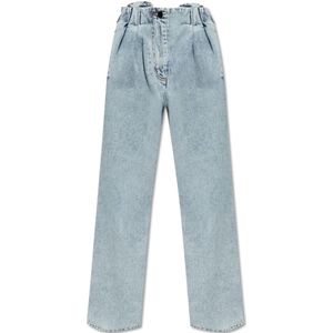 The Mannei, Aspos jeans met plooien Blauw, Dames, Maat:XS