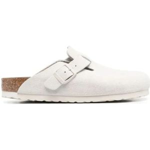 Birkenstock, Schoenen, Dames, Wit, 43 EU, Witte Boston Klompen