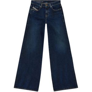 Diesel, Bootcut and Flare Jeans - 1978 D-Akemi Blauw, Dames, Maat:W23 L30