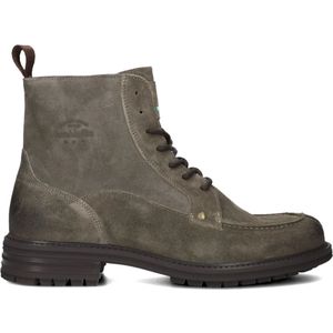 Pantofola d'Oro, Schoenen, Heren, Grijs, 42 EU, Suède, Taupe Suède Veterschoenen Sondrio High