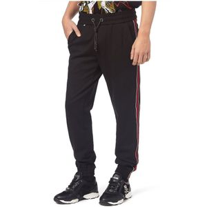 Philipp Plein, Broeken, Heren, Zwart, L, Katoen, Pantalon sport mrt 0222 eigenaardigheid