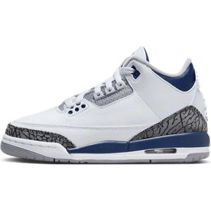 Jordan, Klassieke en stijlvolle Air Jordan 3 Retro Wit, Dames, Maat:39 EU