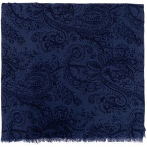Etro, Paisley sjaal Blauw, Heren, Maat:ONE Size