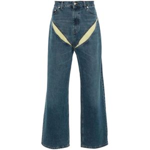 Y/Project, Wide Jeans Blauw, Heren, Maat:W29