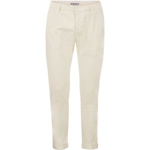 Dondup, Broeken, Heren, Wit, W32, Chinos