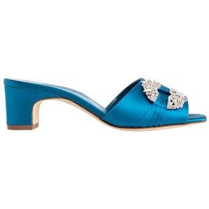 Manolo Blahnik, Prinap OS Barc 050 - Stijlvolle Prinap OS Barc 050 Blauw, Dames, Maat:38 EU