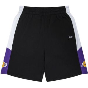 New Era, Korte broeken, Heren, Zwart, L, Bermuda Lakers NBA zijpaneel mesh shorts