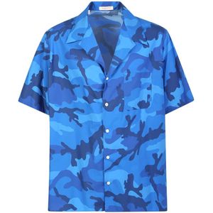 Valentino, Overhemden, Heren, Blauw, M, Overhemd