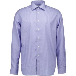 Eton, Overhemden, Heren, Blauw, 4Xl, Blauwe overhemden met lange mouwen