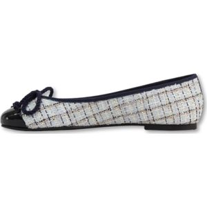 Pretty Ballerinas, Schoenen, Dames, Veelkleurig, 38 EU, Tweed, Rosario Ballerina in Blauw en Goud