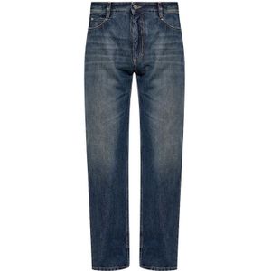 Salvatore Ferragamo, Jeans, Heren, Blauw, M, Straight leg jeans