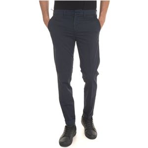 Fay, Broeken, Heren, Blauw, W42, Katoen, Rolzoom Chino Broek