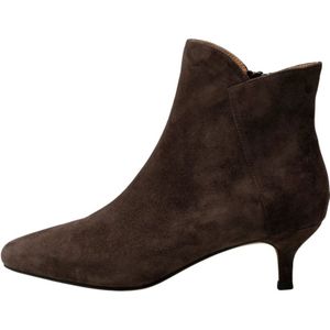 Shoe the Bear, Elegante Suède Enkellaars met Ritssluiting Bruin, Dames, Maat:40 EU