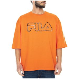 Fila, T-Shirts Oranje, Heren, Maat:L