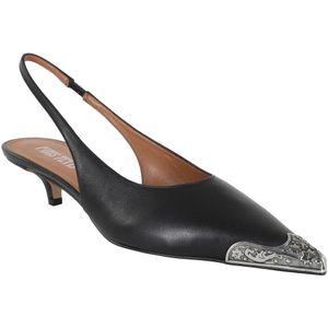 Paris Texas, Schoenen, Dames, Zwart, 40 EU, Western Slingback Schoenen