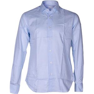 Xacus, Overhemden, Heren, Blauw, XL, Katoen, Op maat gemaakt Oxford katoenen overhemd