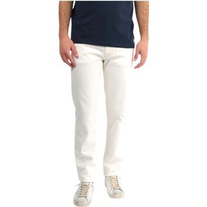 Roy Roger's, Broeken, Heren, Wit, W35, Katoen, Witte Slim Fit Jeans
