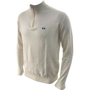 La Martina, Sweatshirts & Hoodies, Heren, Wit, L, Katoen, Jeans