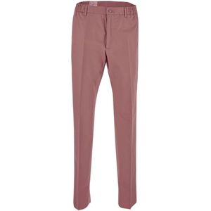 Tagliatore, Broeken, Heren, Roze, L, Katoen, Slim-fit Broeken