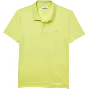 Lacoste, Tops, Heren, Geel, M, Katoen, Fluo Gele Polo Shirt