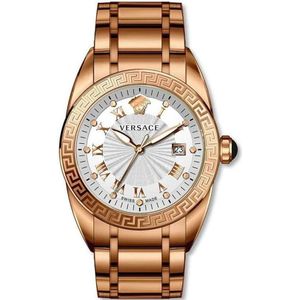 Versace, V-Sport II Roségoud Horloge Roze, Heren, Maat:ONE Size