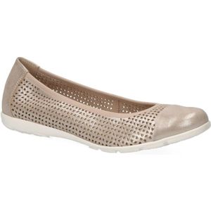 Caprice, Schoenen, Dames, Beige, 37 EU, Leer, Ballerinas