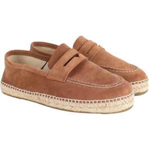 Manebí, Schoenen, Heren, Bruin, 41 EU, Suède, Espadrilles