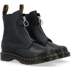 Dr. Martens, Schoenen, Dames, Zwart, 39 1/2 EU, Voorrits Zwarte Leren Laarzen