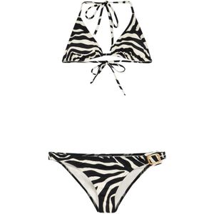 Tom Ford, Zebra Print Lycra Bikini Wit, Dames, Maat:S