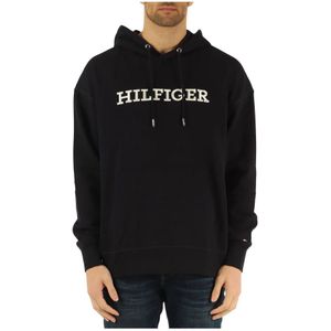 Tommy Hilfiger, Sweatshirts & Hoodies, Heren, Blauw, S, Katoen, Sport